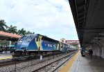 The southbound Tri-Rail heads away from WPB toward its next stop of Lake Worth